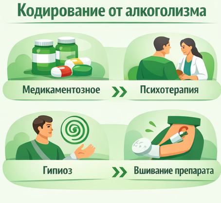 кодирование от алкоголизма в Октябрьском Санати